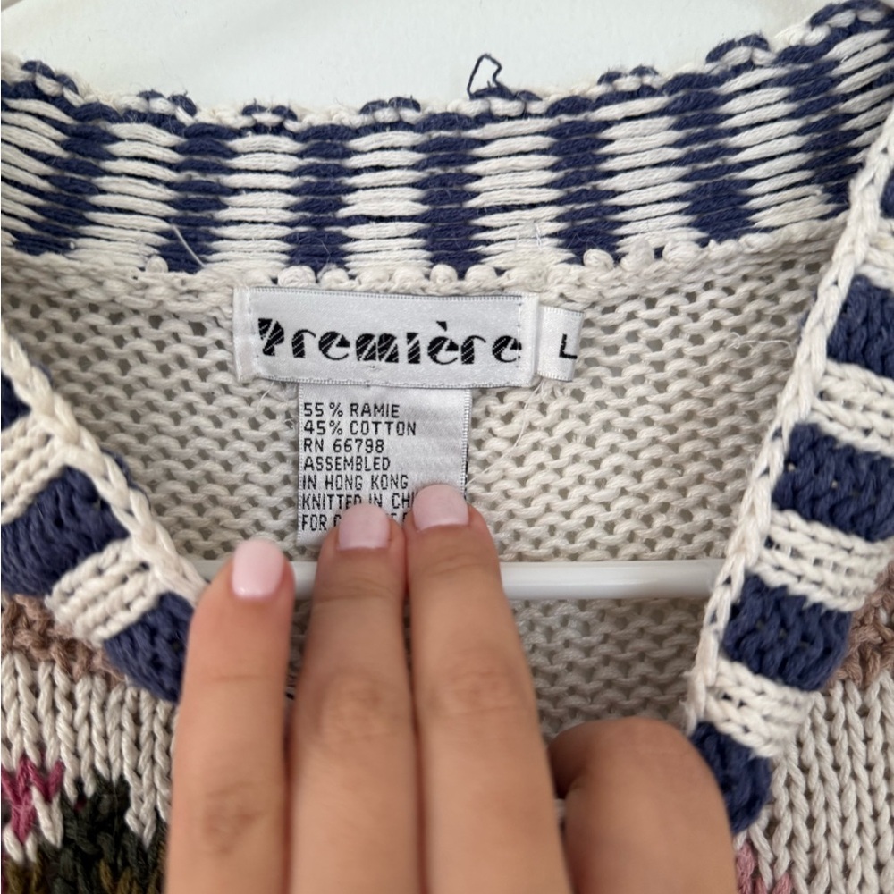 Vintage Floral Sweater - Picture 2 of 3